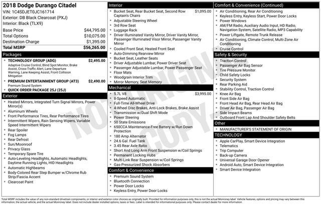 2018 Dodge Durango Citadel AWD