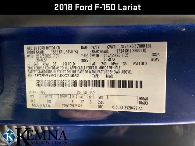 2018 Ford F-150 LARIAT