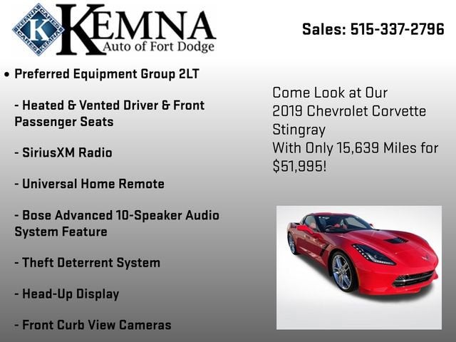 2019 Chevrolet Corvette Stingray 2LT