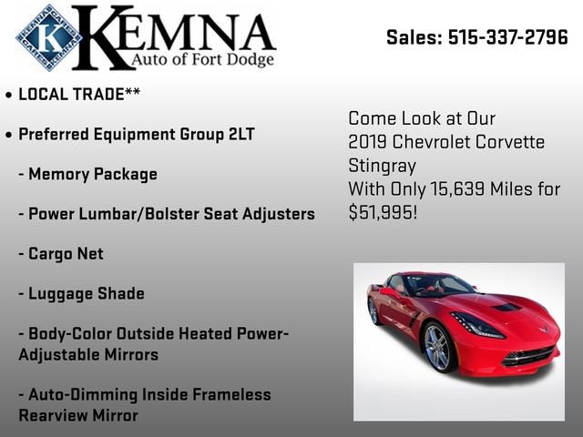 2019 Chevrolet Corvette Stingray 2LT