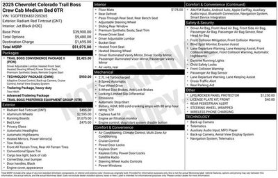 2025 Chevrolet Colorado Trail Boss