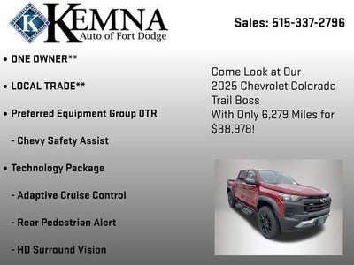 2025 Chevrolet Colorado Trail Boss