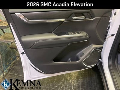2026 GMC Acadia Elevation