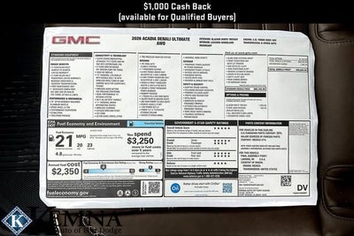 2026 GMC Acadia Denali Ultimate