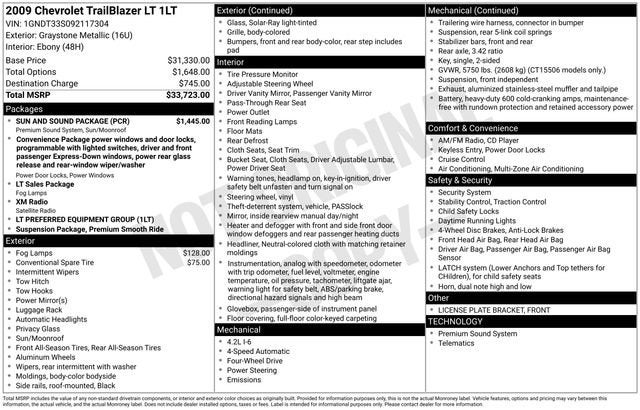 2009 Chevrolet Trailblazer LT w/1LT