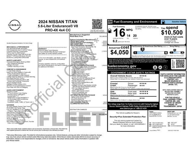 2024 Nissan TITAN Crew Cab PRO-4X 4x4