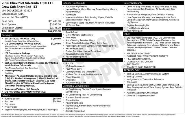 2026 Chevrolet Silverado 1500 LTZ