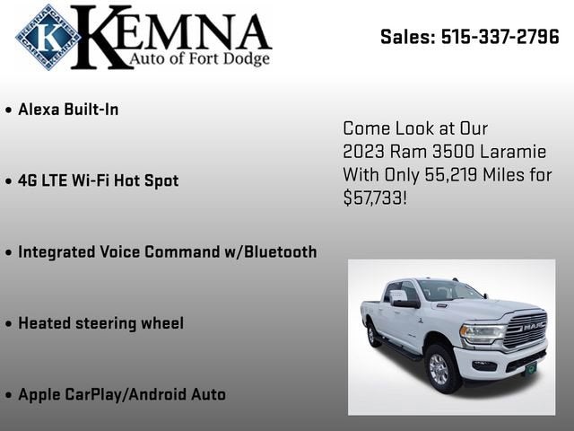 2023 RAM 3500 Laramie Crew Cab 4x4 6'4" Box