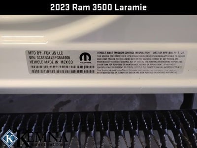 2023 RAM 3500 Laramie Crew Cab 4x4 6'4" Box
