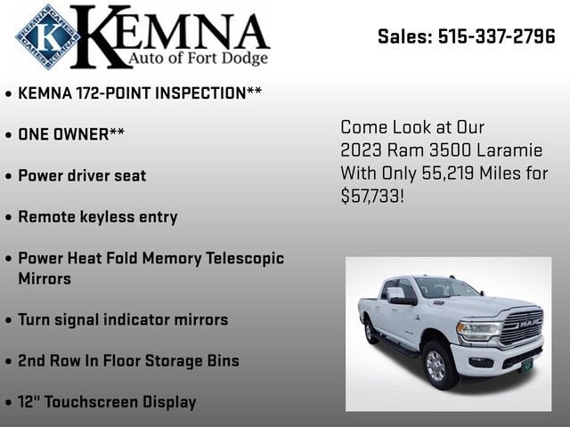 2023 RAM 3500 Laramie Crew Cab 4x4 6'4" Box