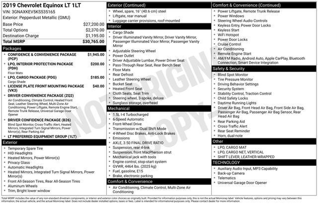 2019 Chevrolet Equinox LT
