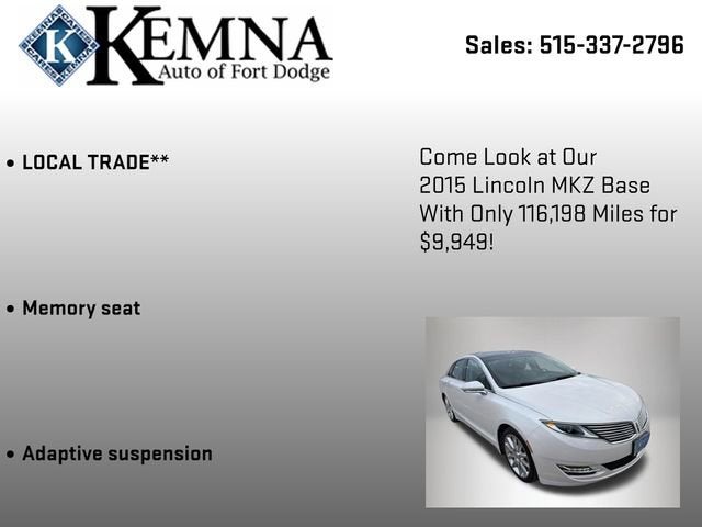 2015 Lincoln MKZ 4dr Sdn AWD