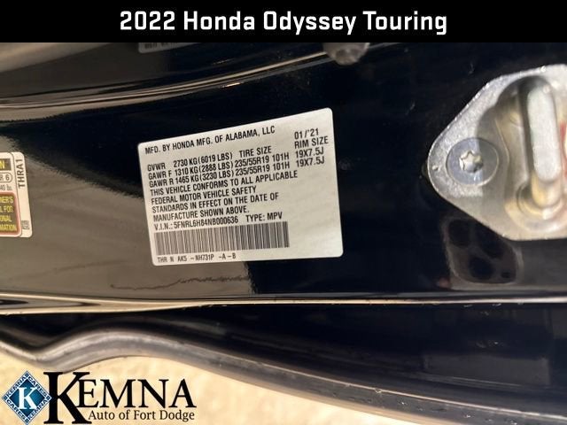 2022 Honda Odyssey Touring