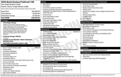 2026 Buick Enclave Preferred