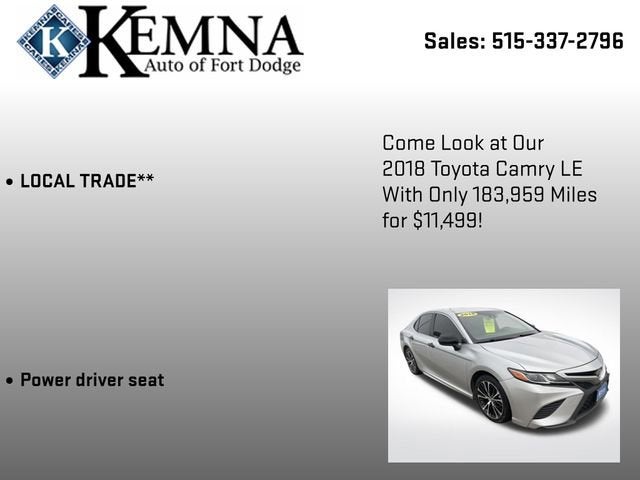 2018 Toyota Camry XLE