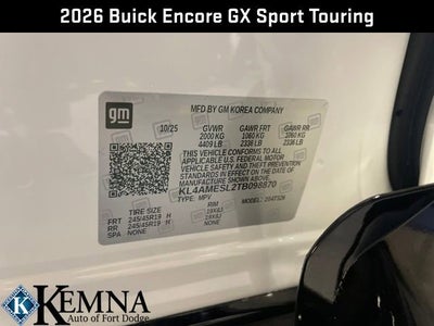 2026 Buick Encore GX Sport Touring