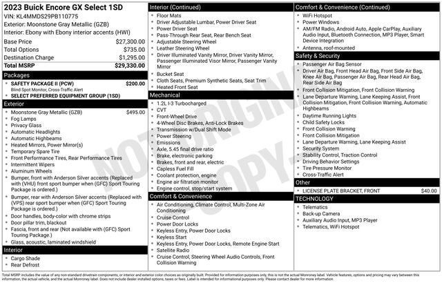 2023 Buick Encore GX Select