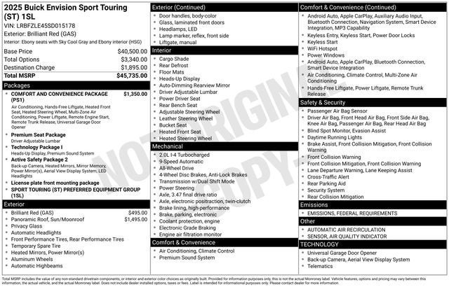 2025 Buick Envision Sport Touring