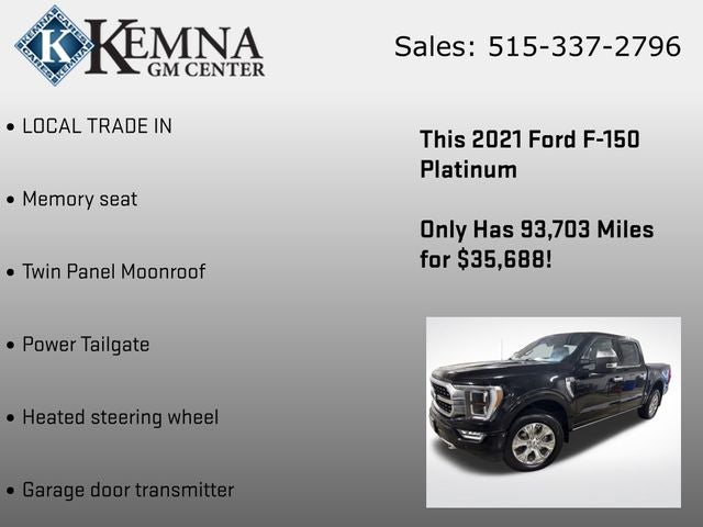 2021 Ford F-150 Platinum