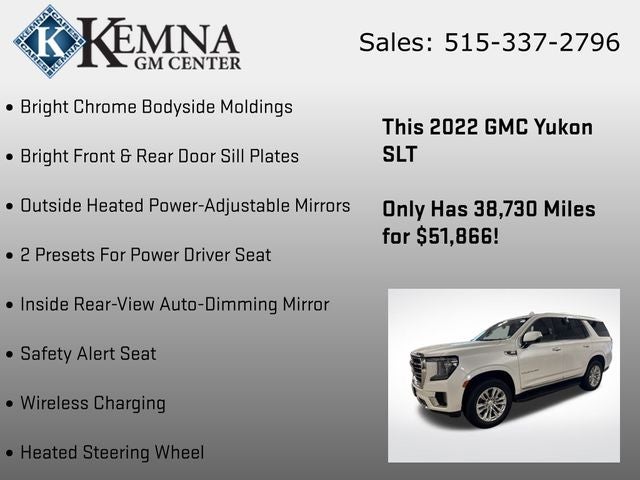 2022 GMC Yukon 4WD SLT