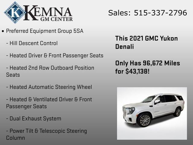 2021 GMC Yukon 4WD Denali