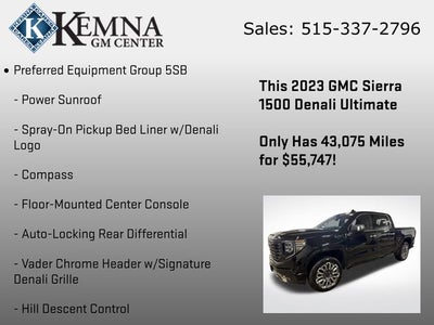 2023 GMC Sierra 1500 4WD Crew Cab Short Box Denali Ultimate