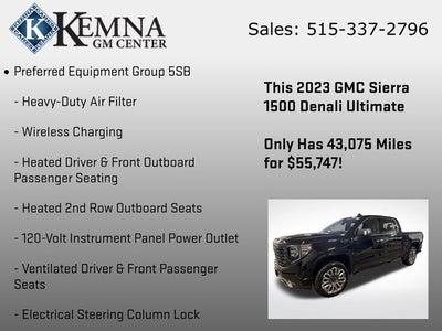 2023 GMC Sierra 1500 4WD Crew Cab Short Box Denali Ultimate
