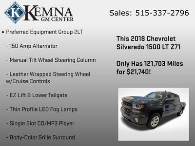 2018 Chevrolet Silverado 1500 2LT