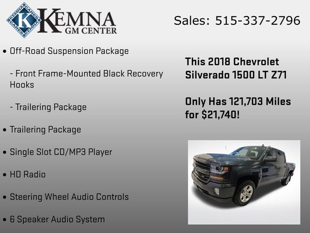 2018 Chevrolet Silverado 1500 2LT