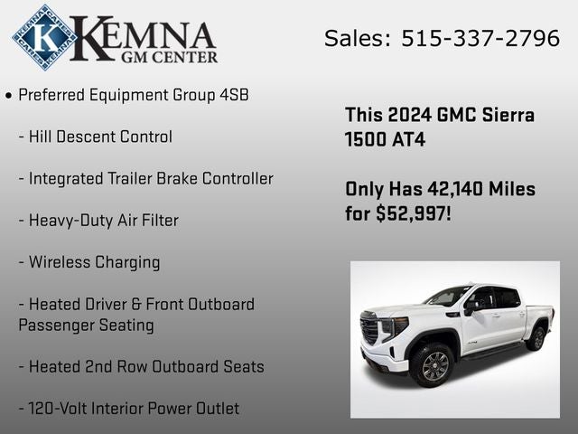 2024 GMC Sierra 1500 4WD Crew Cab Short Box AT4