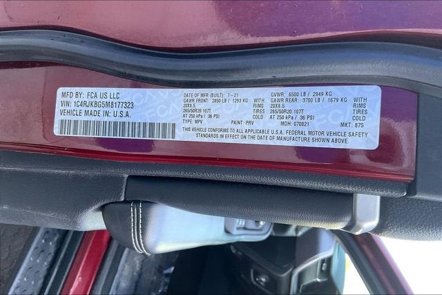 2021 Jeep Grand Cherokee L Limited 4x4