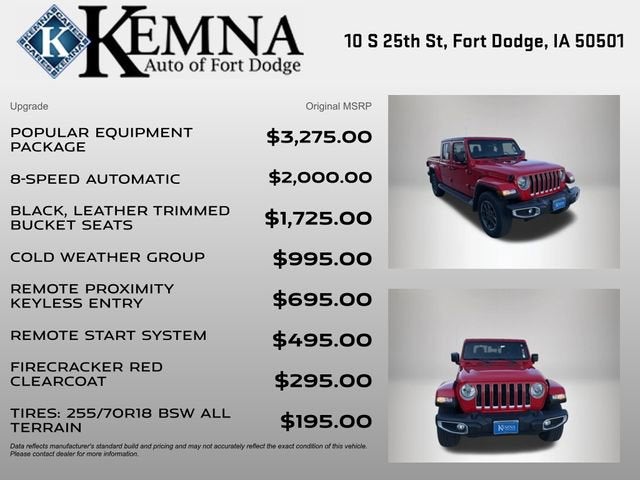 2021 Jeep Gladiator Overland 4x4