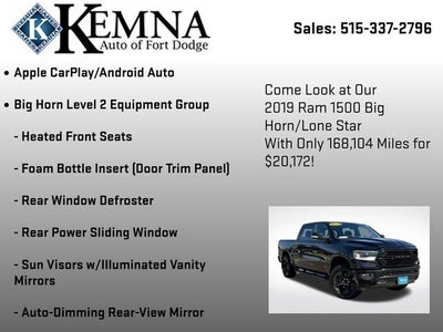 2019 RAM 1500 Big Horn/Lone Star Crew Cab 4x4 5'7" Box